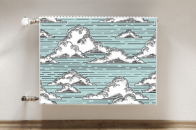 Maskownica na kaloryfer Chmury rysunek