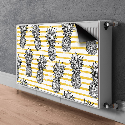 Mata magnesowa na kaloryfer Ananas