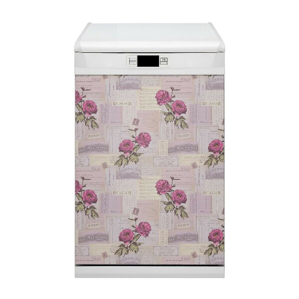 Magnes osłona na zmywarkę Papier i peonie