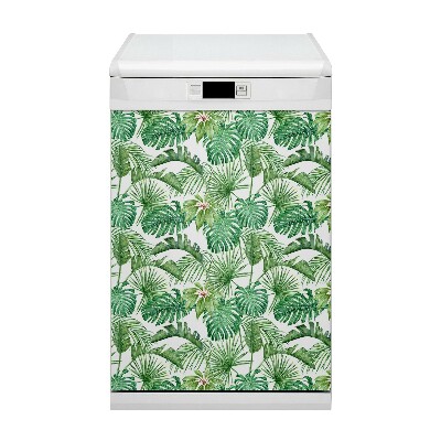 Ozdobna mata na zmywarkę Palma i Monstera