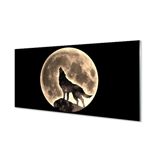 Obraz akrylowy Wilk księżyc