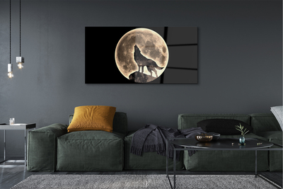 Obraz akrylowy Wilk księżyc