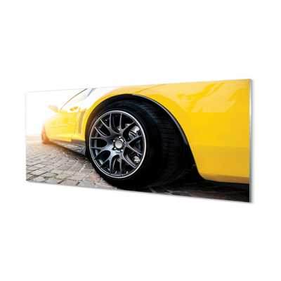 Obraz akrylowy Żółte auto