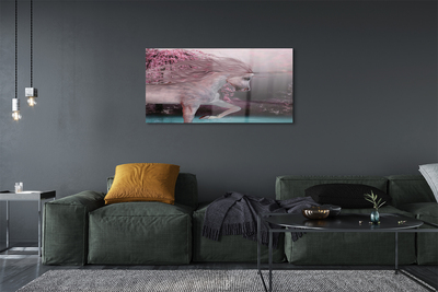 Obraz akrylowy Jednorożec drzewa jezioro