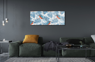 Obraz akrylowy Malowany ptak na gałęzi
