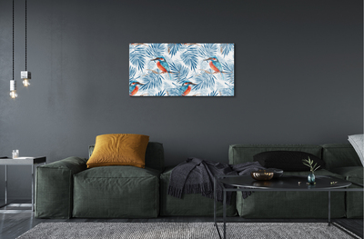 Obraz akrylowy Malowany ptak na gałęzi