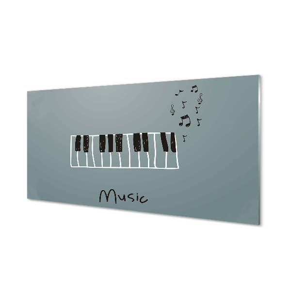 Obraz akrylowy Pianino nuty