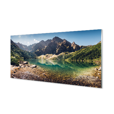 Obraz akrylowy Góry jezioro