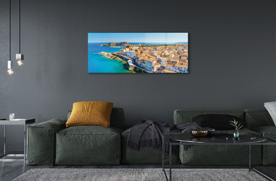 Obraz akrylowy Grecja Morze miasto wybrzeże