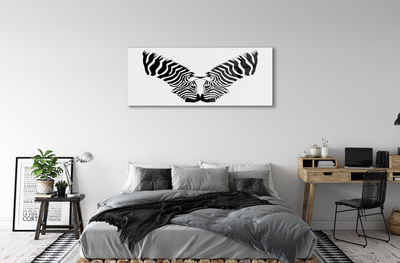 Obraz akrylowy Odbicie lustrzane zebra