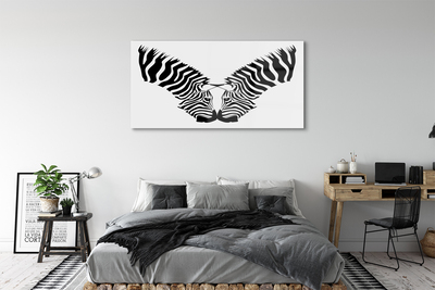 Obraz akrylowy Odbicie lustrzane zebra