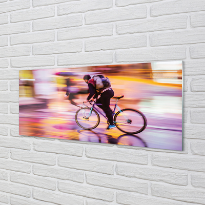 Obraz akrylowy Rower światła człowiek