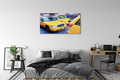 Obraz akrylowy Żółta taxi miasto