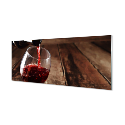 Obraz akrylowy Deski wino kieliszek