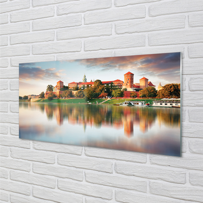 Obraz akrylowy Kraków Zamek rzeka
