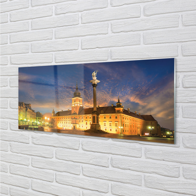 Obraz akrylowy Warszawa Stare miasto zachód słońca