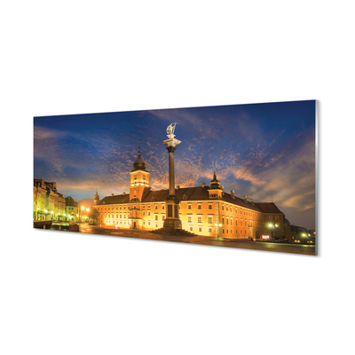 Obraz akrylowy Warszawa Stare miasto zachód słońca