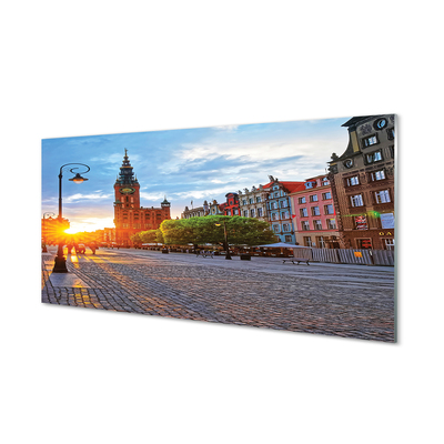 Obraz akrylowy Gdańsk Stare miasto wschód słońca