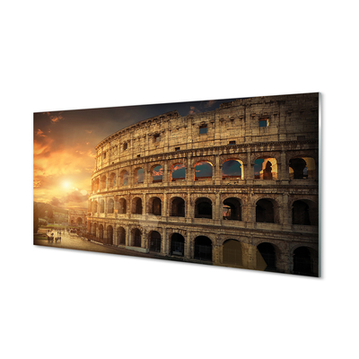 Obraz akrylowy Rzym Koloseum zachód słońca