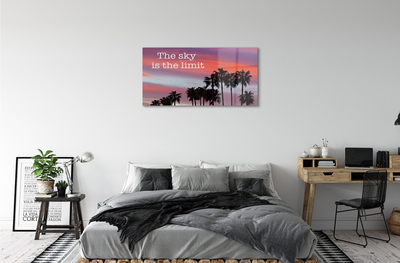 Obraz akrylowy Palmy zachód słońca