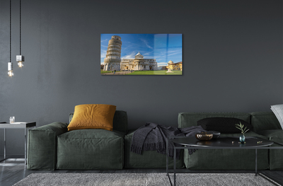 Obraz akrylowy Włochy Krzywa wieża katedra