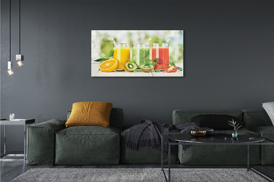 Obraz akrylowy Koktajle truskawka kiwi