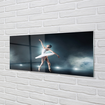 Obraz akrylowy Biała sukienka balet kobieta