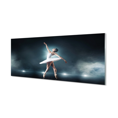 Obraz akrylowy Biała sukienka balet kobieta