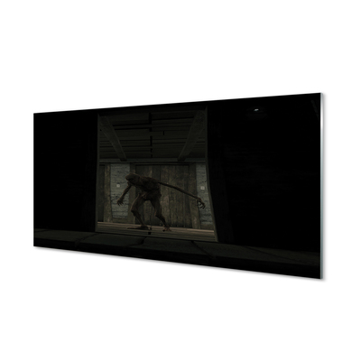Obraz akrylowy Zombie budynek ciemno