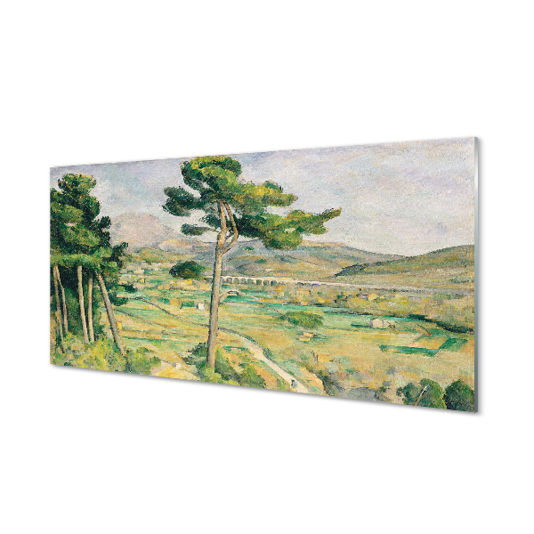 Obraz akrylowy Góra Św. Wiktorii i wiadukt w dolinie rzeki Arc - Paul Cézanne