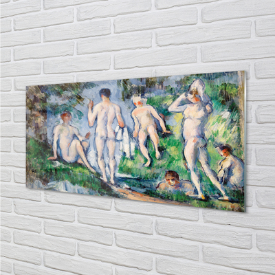 Obraz akrylowy Kąpiący się - Paul Cézanne