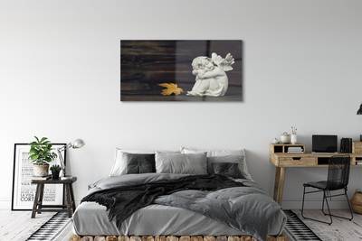 Obraz akrylowy Śpiący anioł liść deski