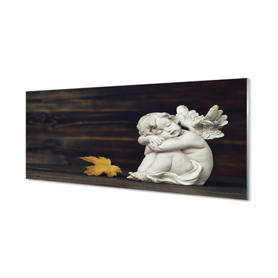 Obraz akrylowy Śpiący anioł liść deski
