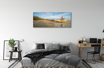 Obraz akrylowy Gdańsk Plaża łodzie morze