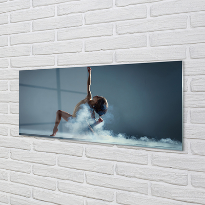 Obraz akrylowy Kobieta taniec dym