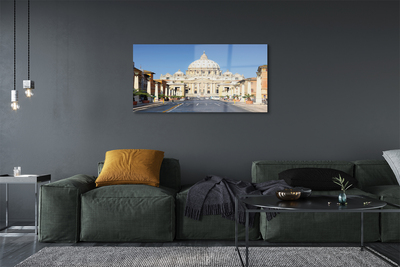 Obraz akrylowy Rzym Katedra ulice budynki