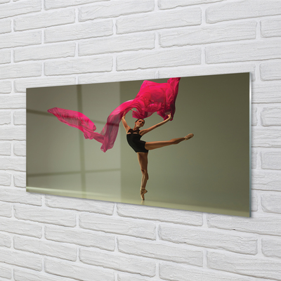 Obraz akrylowy Baletnica różowy materiał