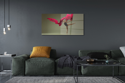 Obraz akrylowy Baletnica różowy materiał