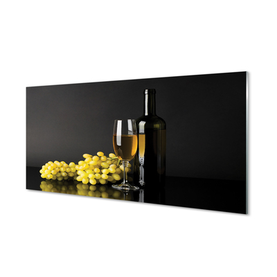 Obraz akrylowy Butelka wina owoce