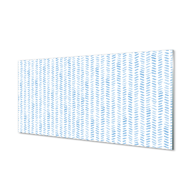 Obraz akrylowy Niebieskie paski jodełka