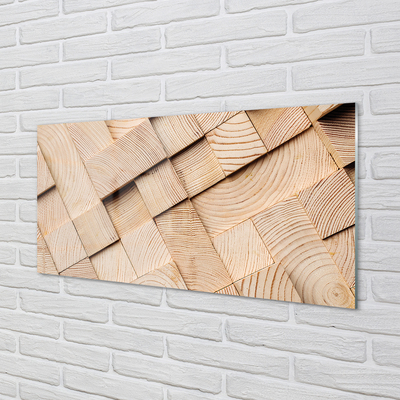 Obraz akrylowy Drewno słoje skład