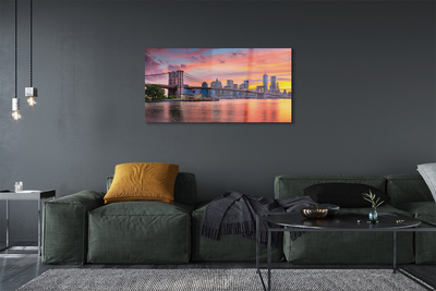 Obraz akrylowy Most wschód słońca