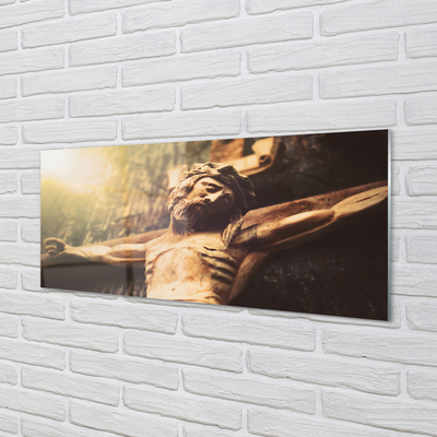 Obraz akrylowy Jezus z drewna