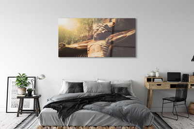 Obraz akrylowy Jezus z drewna