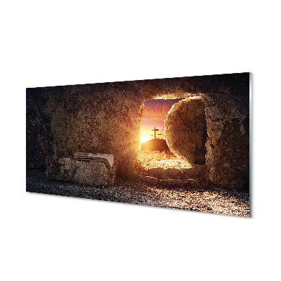 Obraz akrylowy Jaskinia krzyże słońce