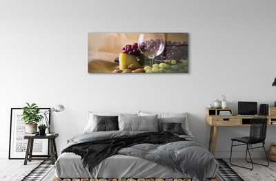 Obraz akrylowy Winogrona pusty kieliszek