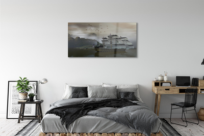 Obraz akrylowy Statek góry morze