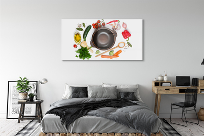 Obraz akrylowy Łyżka pomidorki pietruszka