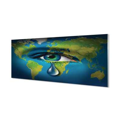 Obraz akrylowy Mapa oko łza