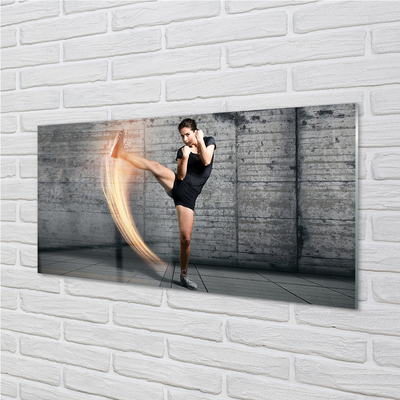 Obraz akrylowy Kobieta ćwicząca